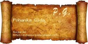 Pohanka Gida névjegykártya
